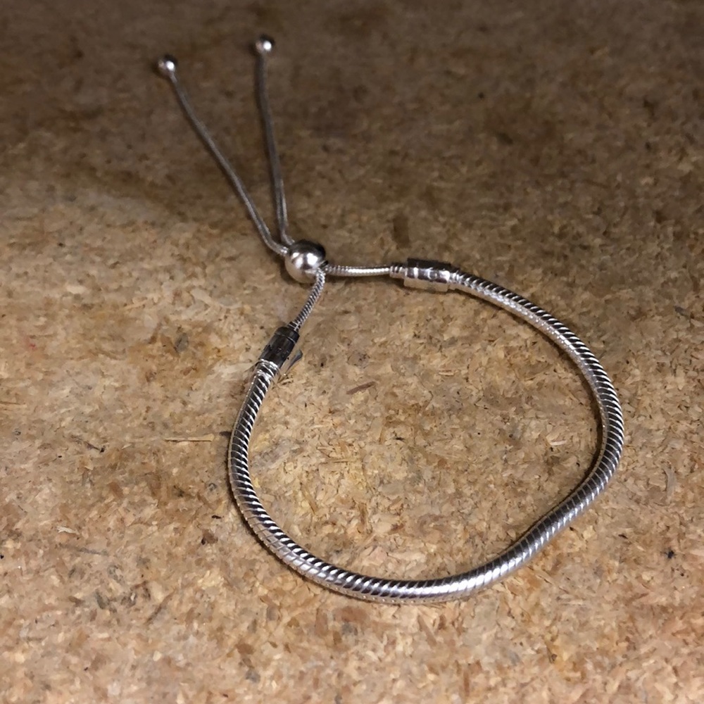 Authentic Sliding silver bracelet